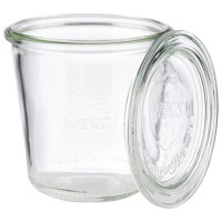 6er Set Weck-Glas mit Deckel, D9cm H9cm Sturzform 290ml