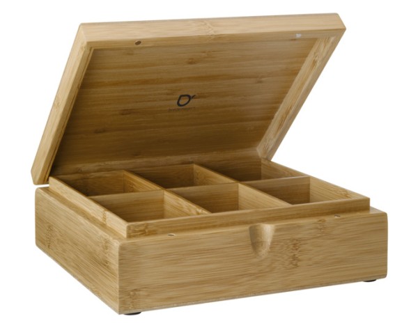 Teebox Bambus nature 6 Fächer