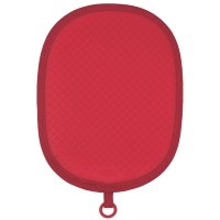 Topflappen-untersetzer, rot