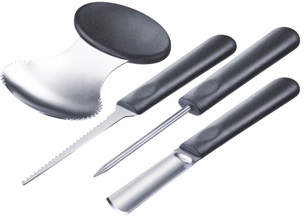 4-tlg. Kürbis Schnitz-Set