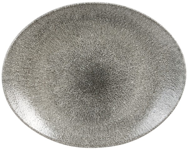 S.P. Raku Quartz Black Teller oval 31.7x25.5cm