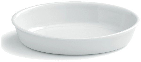 PL-Cook Auflaufform oval 28x18cm H6cm weiß