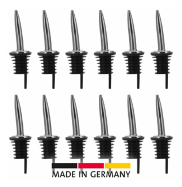 Display mit 12 Stk. Ausgiesser Inox Gastro