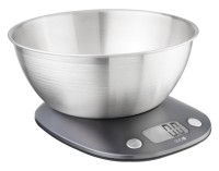 Küchenwaage Inox schwarz 5kg