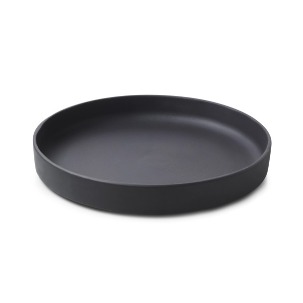 Caractère Black Teller tief D23cm matt schieferoptik