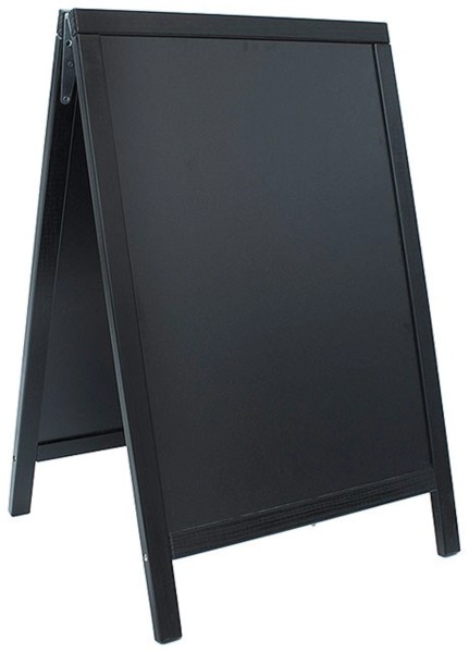Doppeltafel, Fläche: 47x67cm, Kiefernholz schwarz