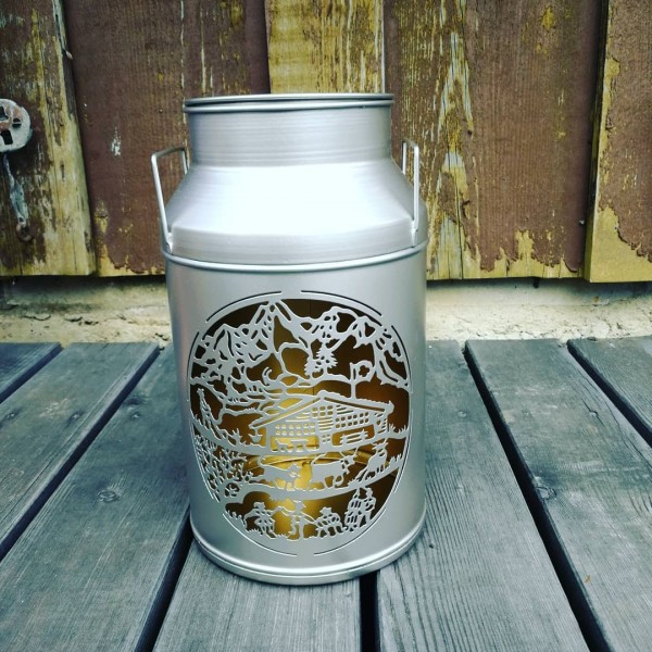 Milchkannen-Laterne "COLLECTION LE CHALET" Midi