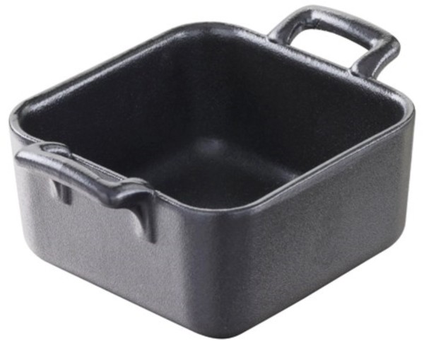 Schälchen quadratisch, 7cm, gusseisen-optik