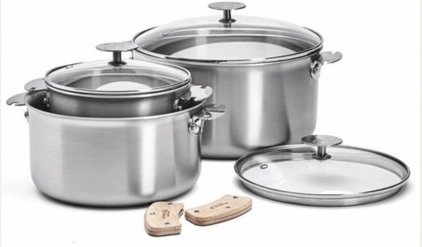 7er Set Alchimy Loqy Kass. Ab. Griffen u. Deckel D16/20/24cm