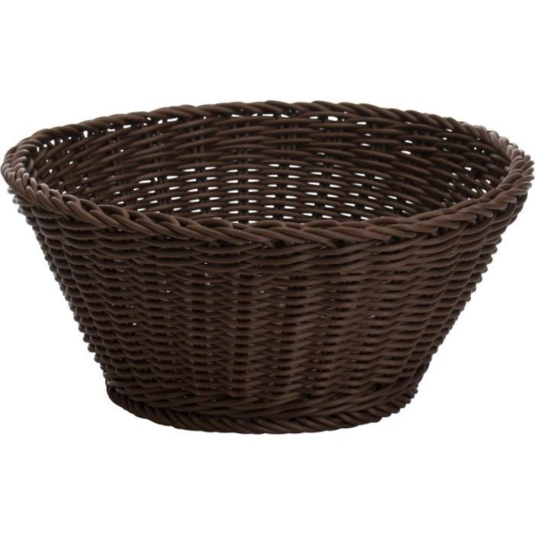 Korb rund, braun, 18x10cm