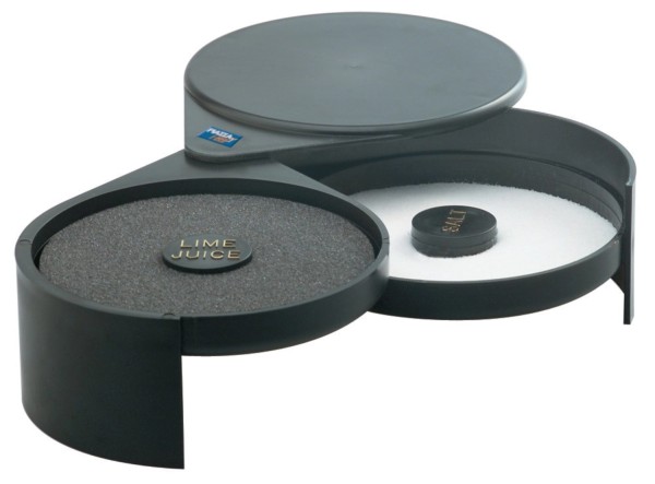 Salz oder Zuckerumrander schwarz 2tlg