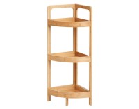 Eckregal Bamboo 3Tablare