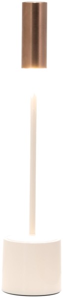 Carolina Tischlampe elfenbein/bronze 6x28.6 cm