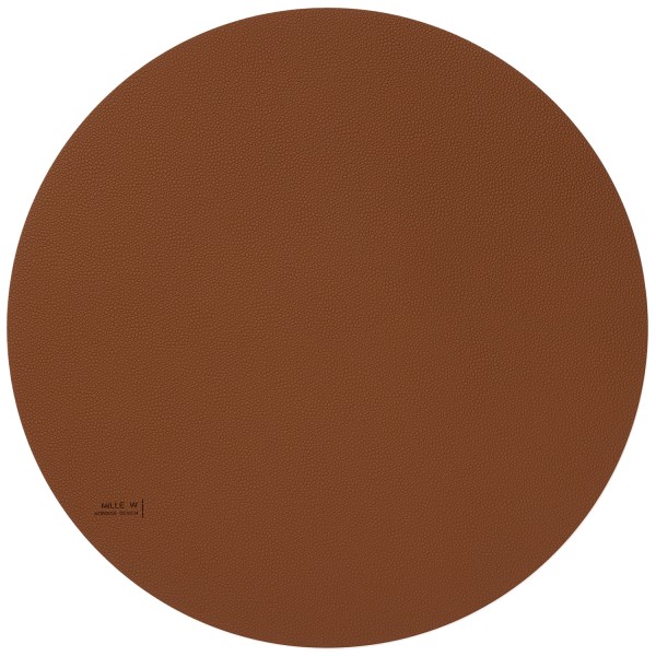 Tischset 40cm rund cognac