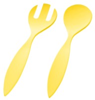 Salatbesteck Biopolymer 30cm gelb