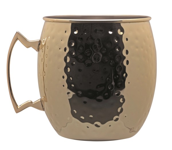 Weinkühler oder Krug 5lt gold beschichtet Hammerschlag