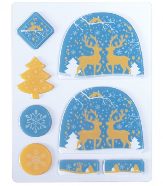 Schokoladenform "Weihnachten" blau