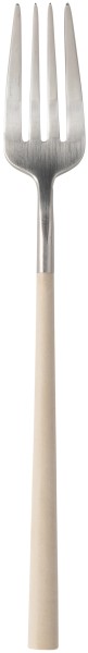 Mito Tafelgabel L21.5cm brushed Griff cream