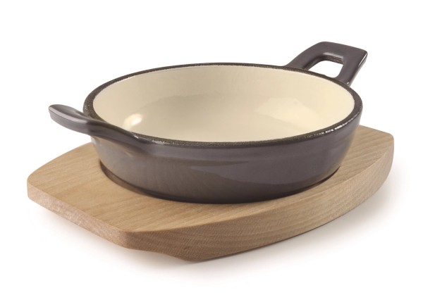Magma Kasserolle rund grau D18cm H8cm