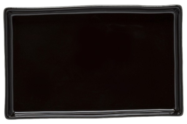 Lagoa Ecogres Platte rechteckig 18.5x11.7cm schwarz