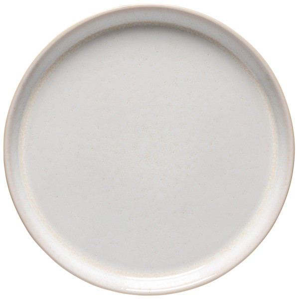 Nótos Teller D24cm H2.3cm weiss/sand