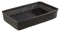 GN 1/1 Korb Profi Line schwarz 32.5x53cm Polypropylen