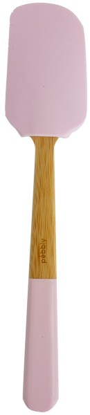 Spachtel flexible 25cm Bambus Silikon powder pink