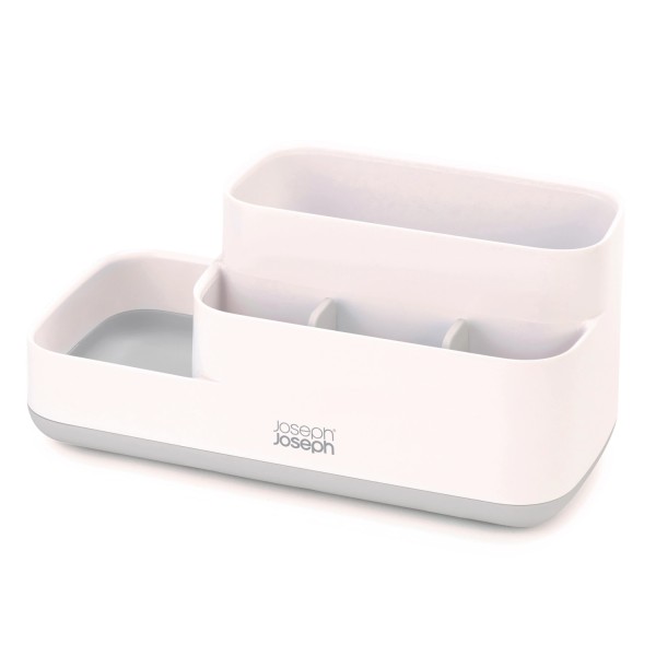 EasyStore Badezimmer Caddy weiss grau, 5x12x12cm