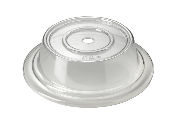 Cloche rund 18cm SAN transparent mit Loch Teller 24-28cm