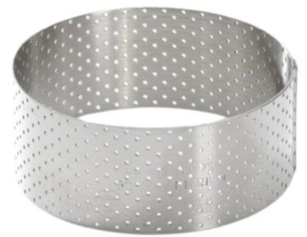Gelochter Tortenring mit geradem Rand D:8.5 H3.5cm
