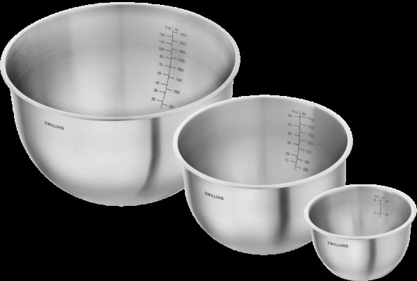 3tlg. Fresh & Save Bowls Schüssel Set Edelstahl