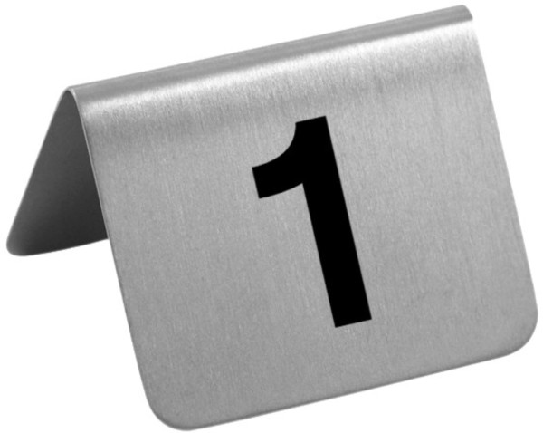 Tischschild Nummern 49 - 60