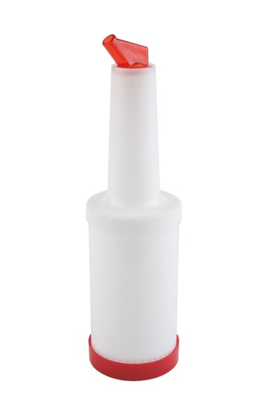 Dosier und Vorratsflasche orange, Inhalt 1lt., Kunststoff P