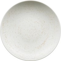Pottery Unique white Teller tief rund coupe 28cm