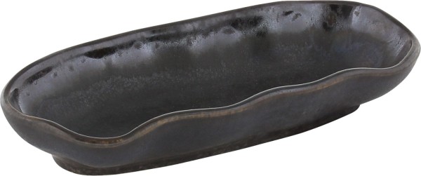 Nami Platte oval 15x7cm, ebony