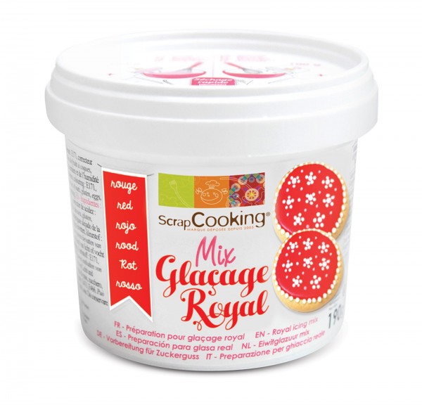 Fertigmischung Royal Glasur, rot, 190 g