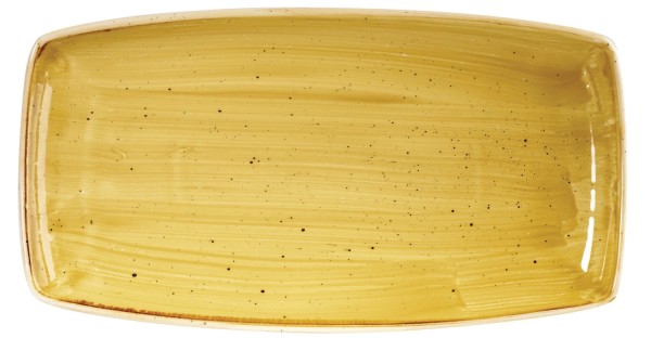 Stonecast Mustard Platte rechteckig 35x18.5cm