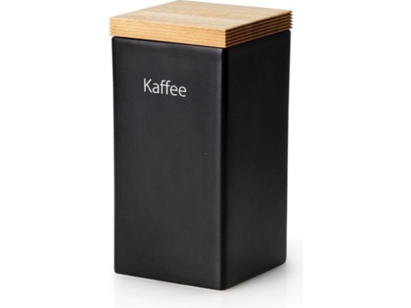 Keramik Vorratsdose, 1200ml, schwarz, 10x10xH20,5cm