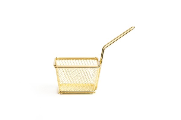 Servier Frittierkorb gold 10x9cm H7cm