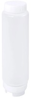 Saucenflaschen aus PP weiss, 21x6 cm - 0.5l