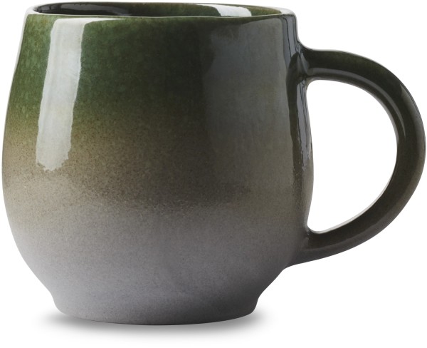 NO.W 2 Tasse mit Henkel 330ml D7.9cm H9cm grün