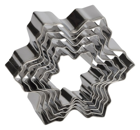 Ausstechf.Schneeflocke 5tlg