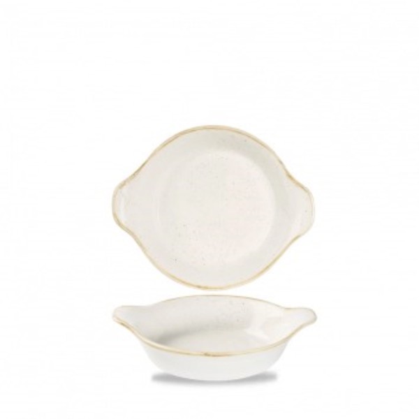 Stonecast Barley White Schale rund mit Griffen 17.5x21.5cm