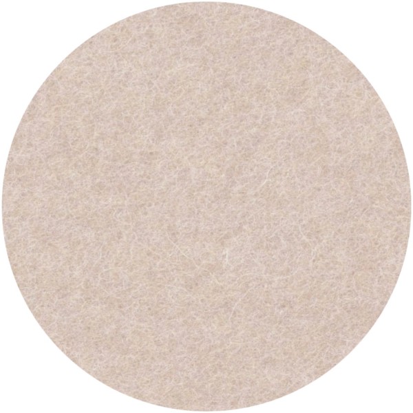 Wollfilz Tischset Sand Melange rund D33cm