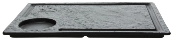 Vulcania Platte rechteckig 33x24cm black