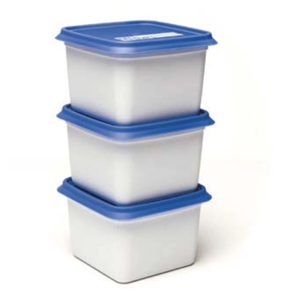 Alaska 3Stk. Gefrierbox 750ml Cobalt Blue