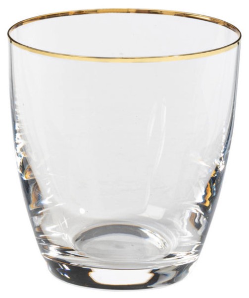 Sensa Becher 30cl klar mit Goldrand