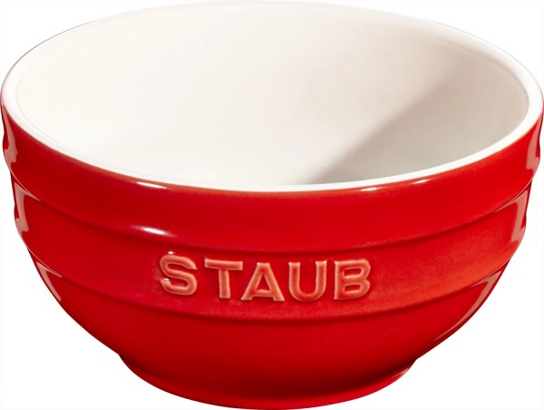 Keramik Schüssel, Kirschrot rund 0.7l D14cm
