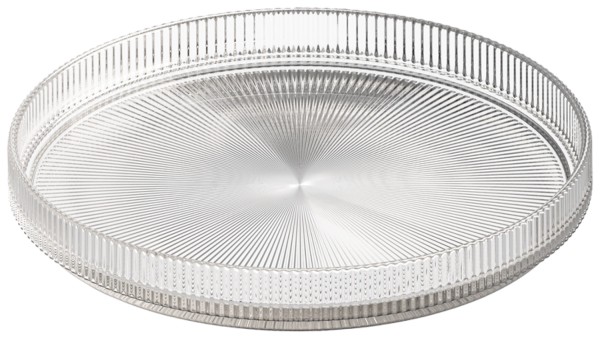 The Grid Teller D16cm H2cm glas