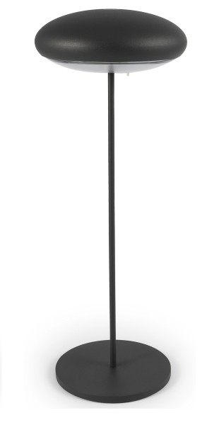 Broggi Nuvola Lampe wiederaufladbar, grau D10.2cm H31cm